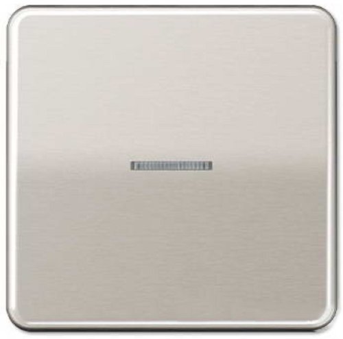 Лицевая панель Jung CD500 для 1-кл. выключателя с подсветкой платина картинка